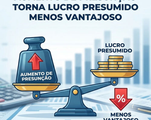 Aumento de presunção torna Lucro Presumido menos vantajoso já em 2026