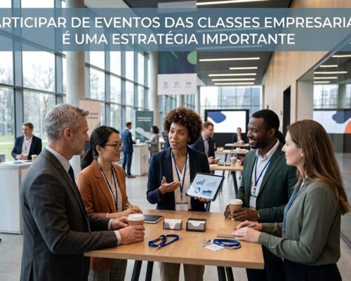 Participar de eventos das classes empresariais é uma estratégia importante para qualquer empresário ou profissional